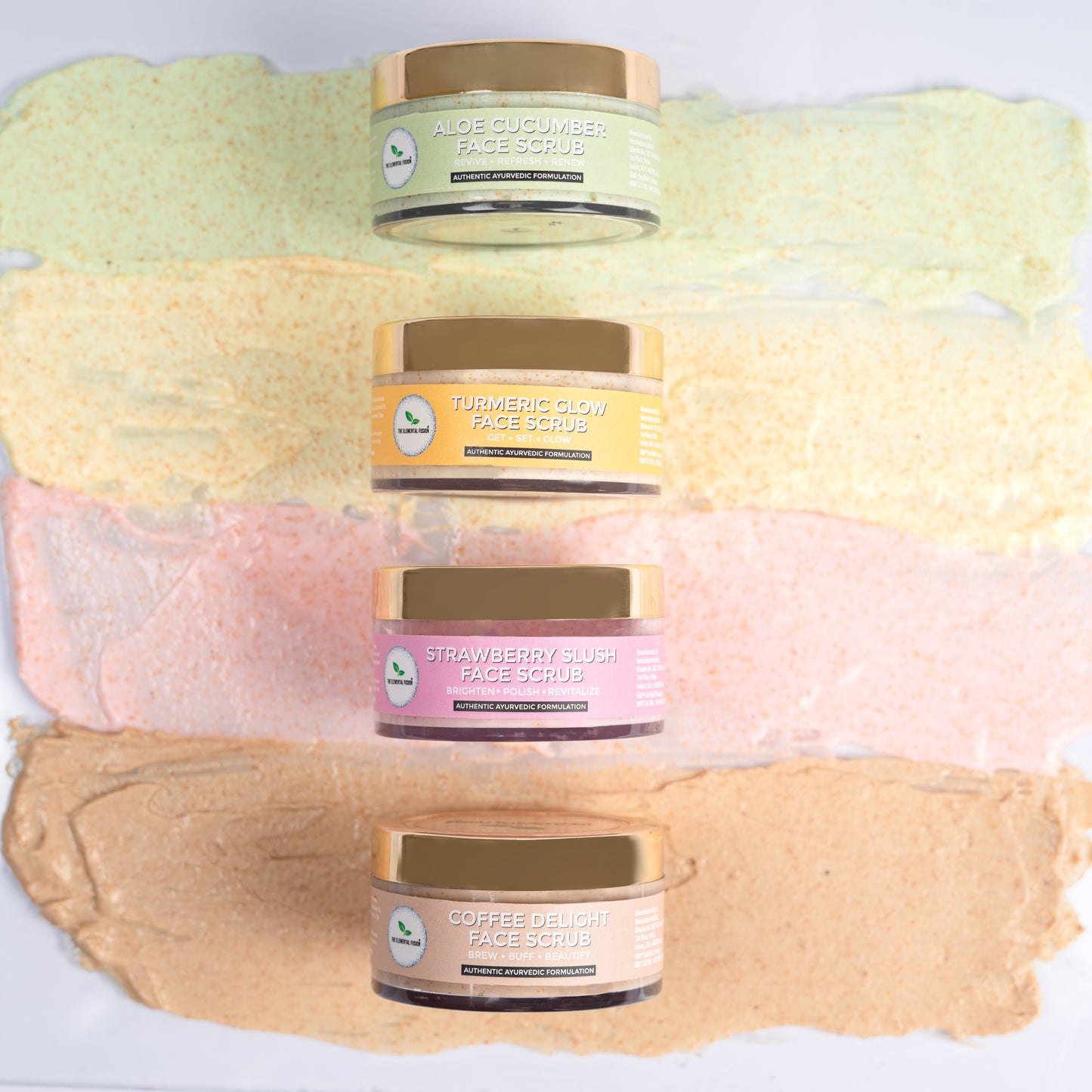 FACE SCRUBS - PACK OF 4